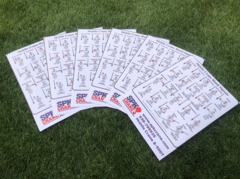 Sticker สัญญาณมือรถเครน